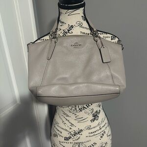 Coach Beige Tan Shoulder Purse